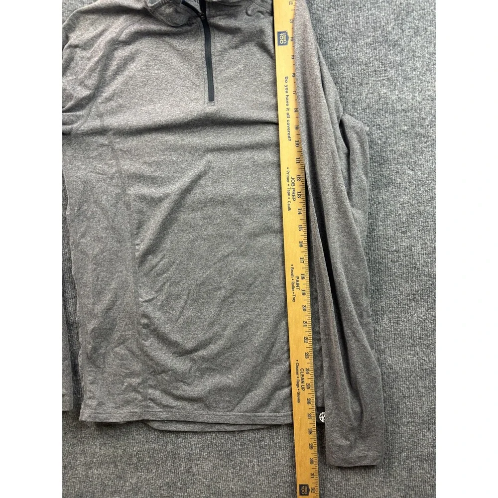 REI Co-op Quarter Zip Pullover‎ Mens Size M Gray Heathered Long Sleeve Top